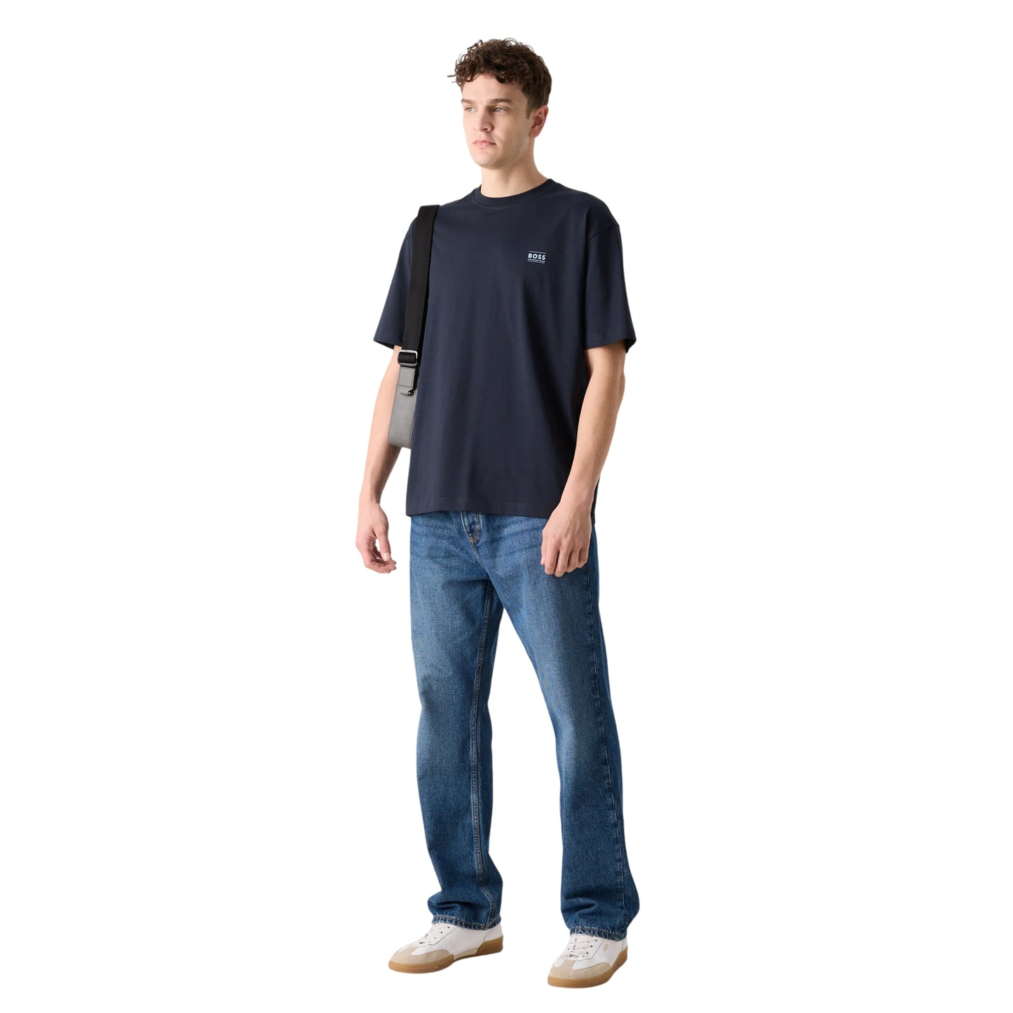 Dark Blue - Lifestyle - Boss Mens Above Mountain Regular T-Shirt
