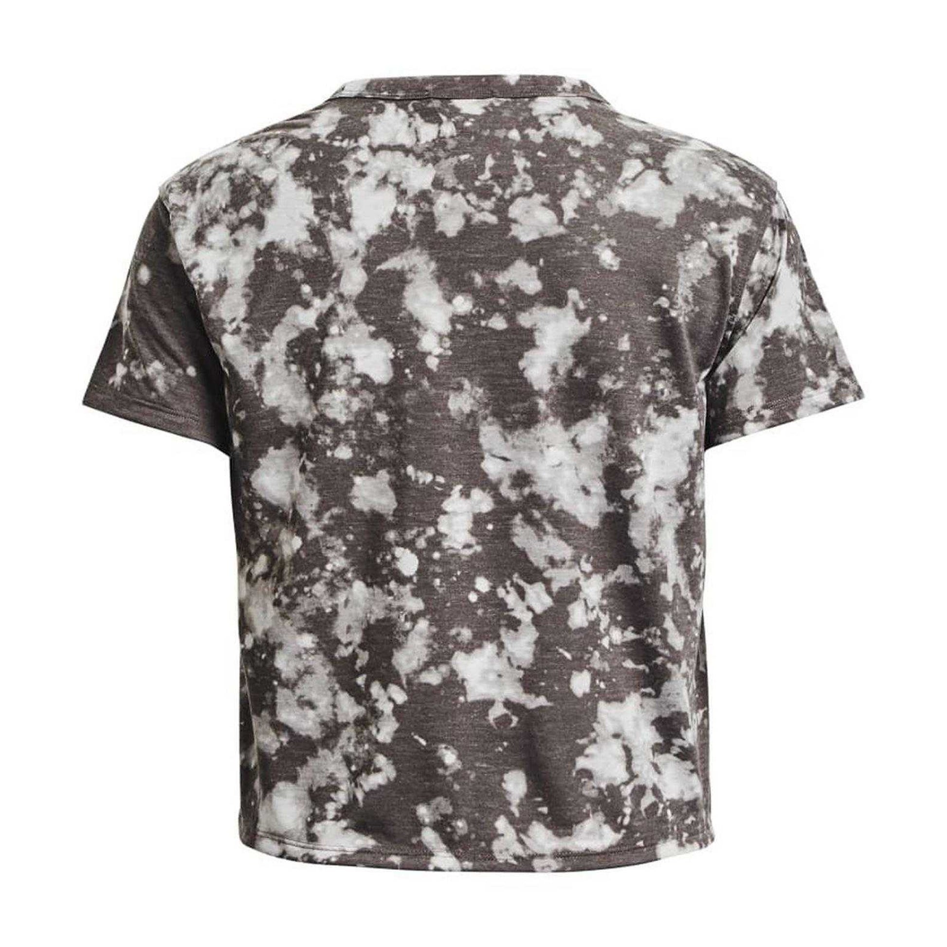 Grey - Back - Under Armour Womens-Ladies Run Trail Distressed Regular T-Shirt