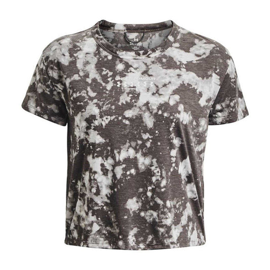 Grey - Front - Under Armour Womens-Ladies Run Trail Distressed Regular T-Shirt