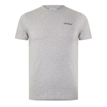 Grey-Black - Front - Off White Mens Windy Arrow T-Shirt