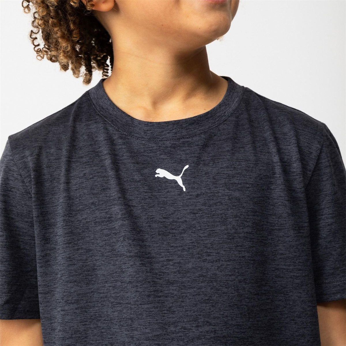 Dark Grey - Side - Puma Childrens-Kids Train All Day T-Shirt
