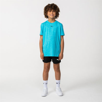 Sky Blue - Pack Shot - Puma Childrens-Kids Train All Day T-Shirt