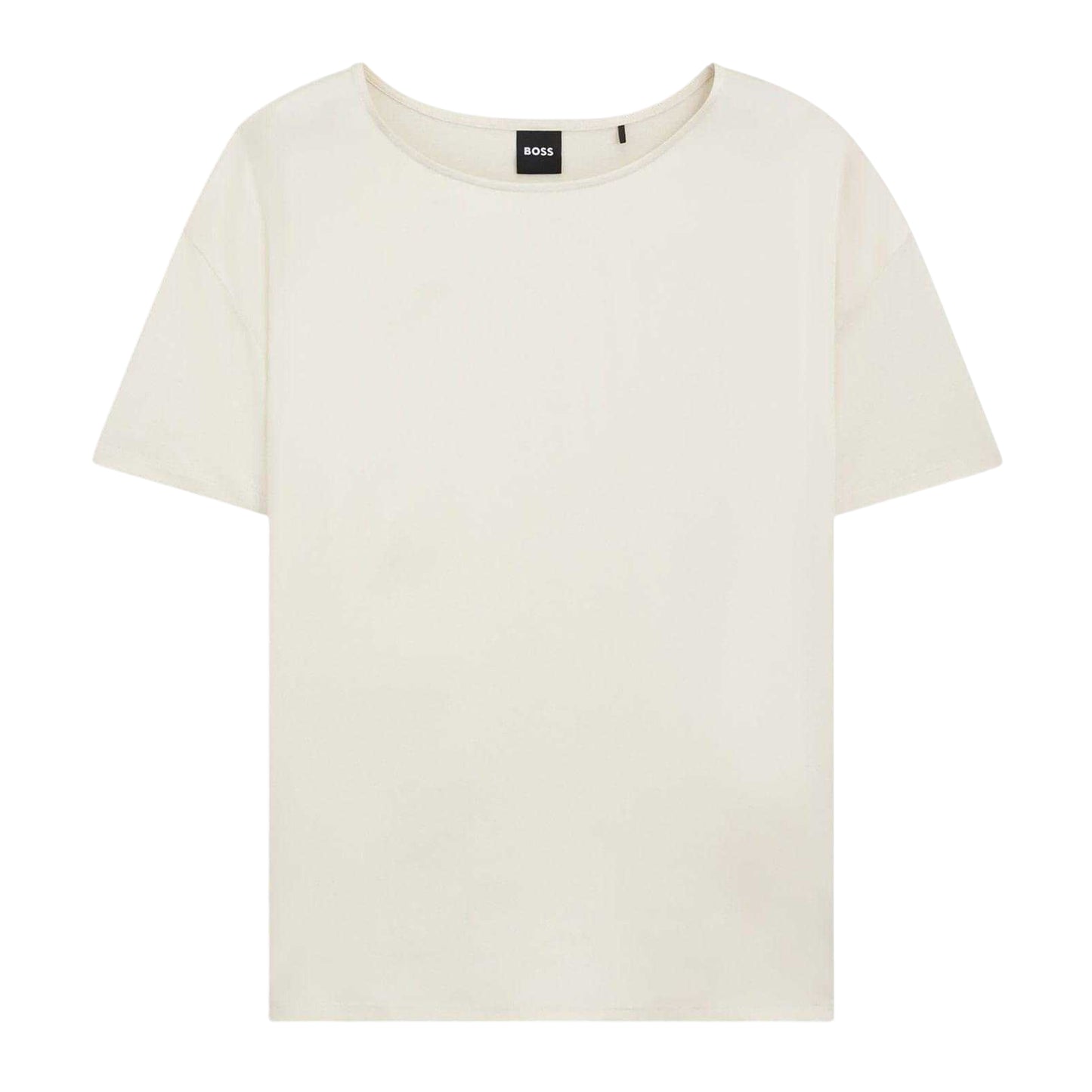 White - Front - Boss Unisex Adult Esandy Silk Regular T-Shirt
