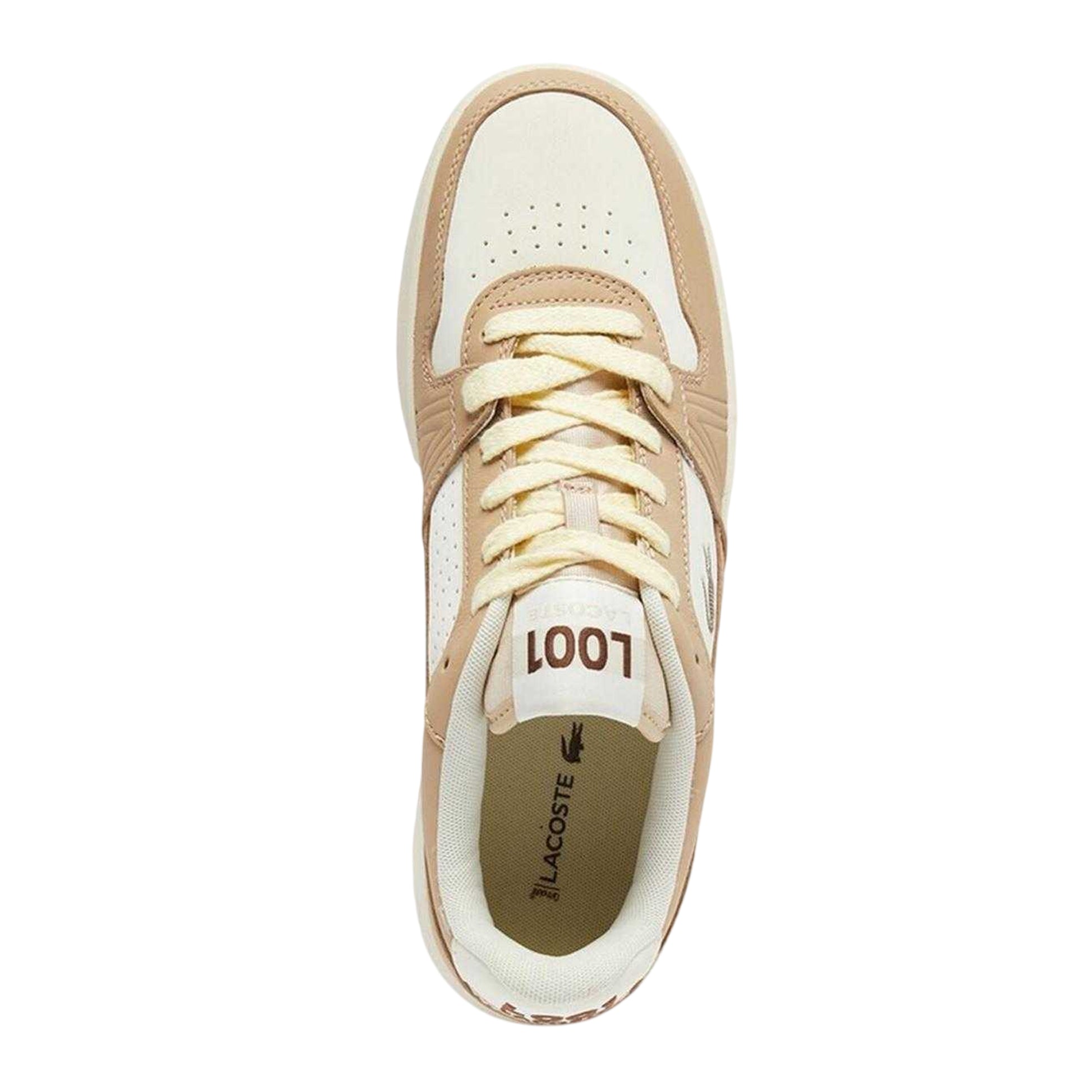 Brown - Lifestyle - Lacoste Womens-Ladies L001 Leather Trainers