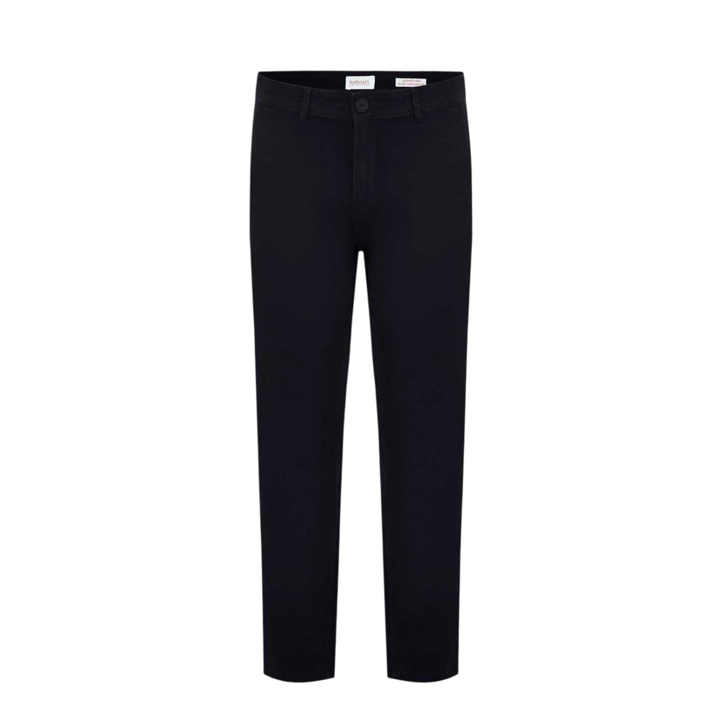 Black - Front - SoulCal Mens Cotton Blend Chinos