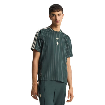 Green - Side - Juventus FC Unisex Adult Terrace Icons Adidas Athletic Shirt