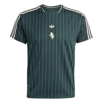 Green - Front - Juventus FC Unisex Adult Terrace Icons Adidas Athletic Shirt