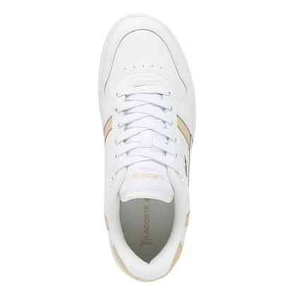 White - Lifestyle - Lacoste Womens-Ladies T-Clip Set Leather Trainers