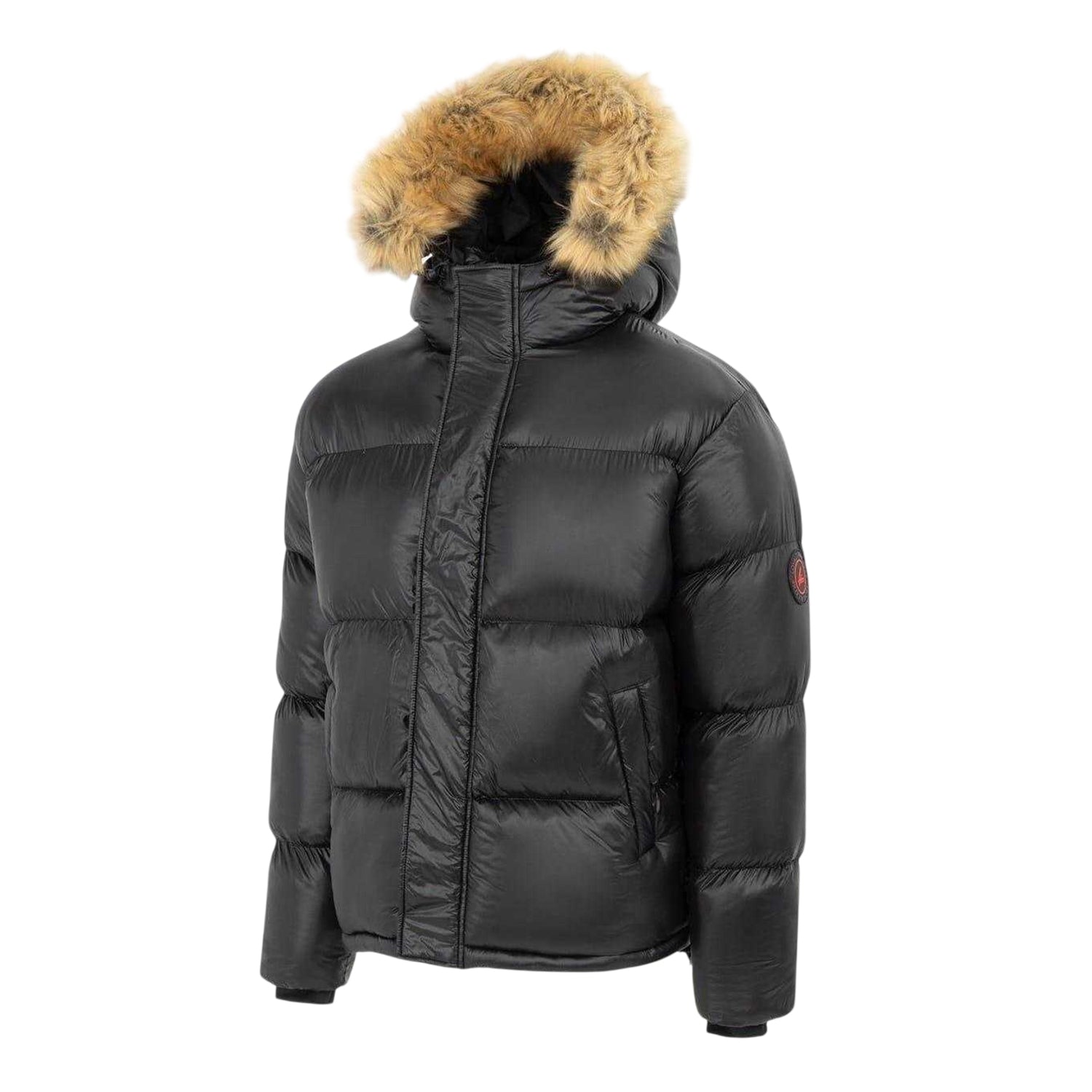 Black - Front - Loyalti Mens Shadow Insulated Puffer Jacket