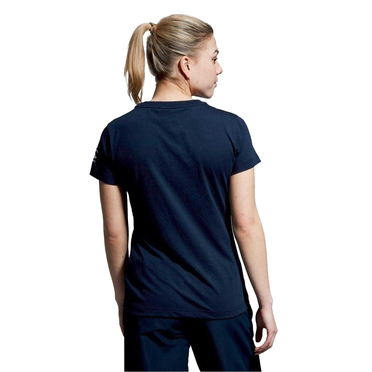Blue - Back - Canterbury Womens-Ladies Club Embroidered Logo T-Shirt