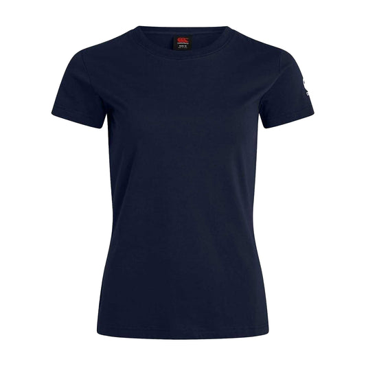 Blue - Front - Canterbury Womens-Ladies Club Embroidered Logo T-Shirt