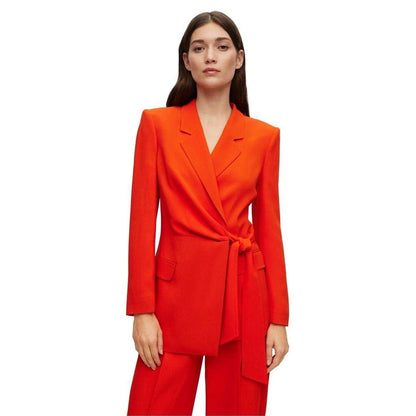 Bright Orange - Side - Hugo Boss Womens-Ladies Jawana Blazer