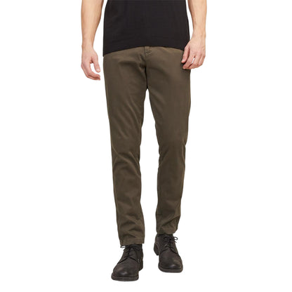 Dark Brown - Side - Jack And Jones Mens Marco Bowie Chinos