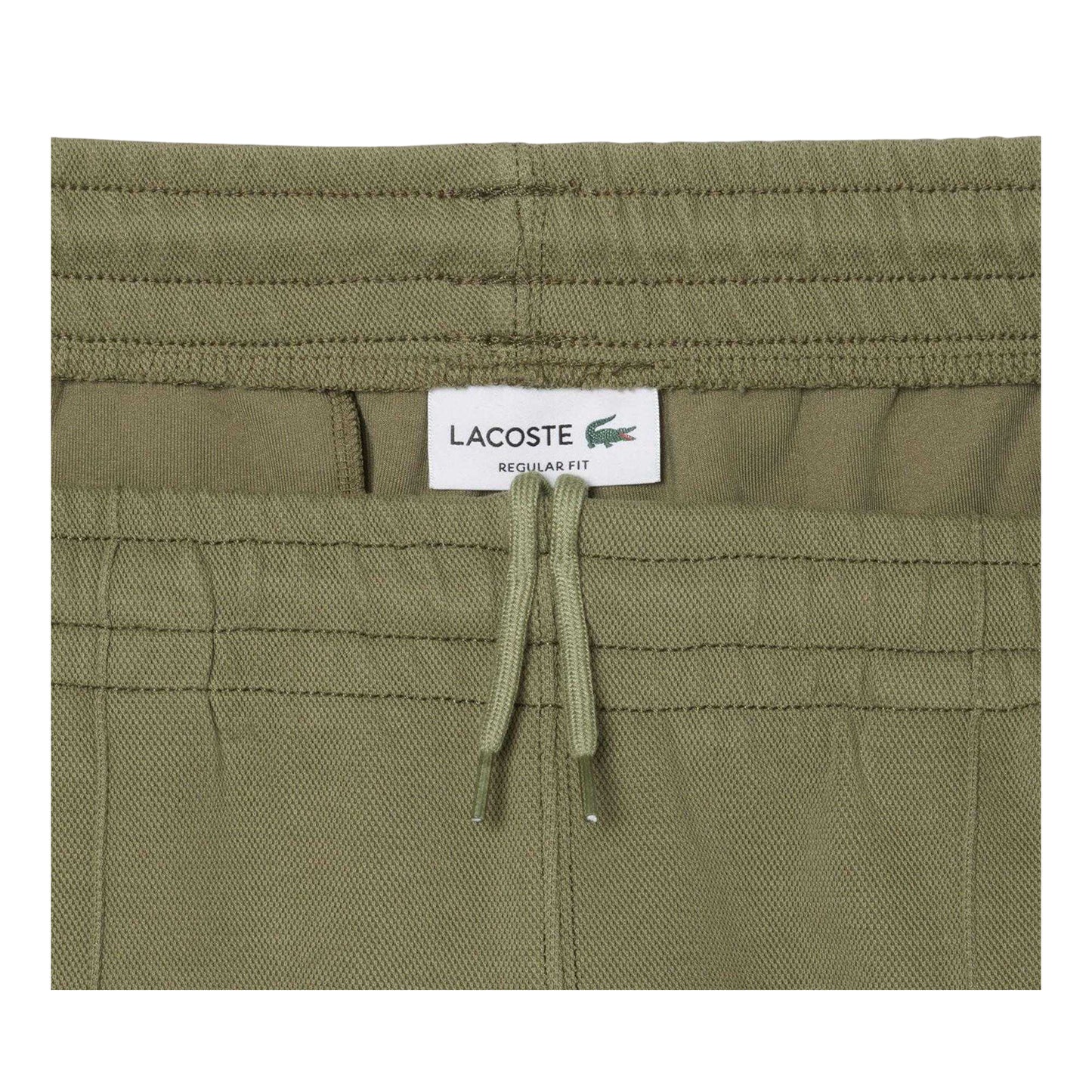 Green - Back - Lacoste Mens Pique Regular Sweatpants