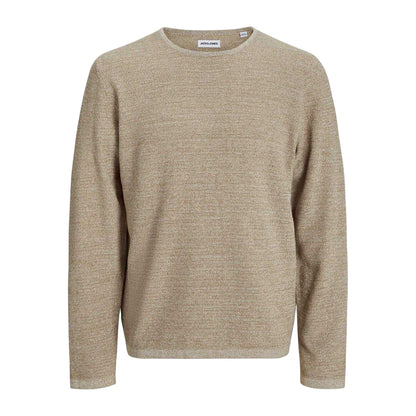 Coriander - Front - Jack And Jones Mens Flat Knit Crew Neck Pullover
