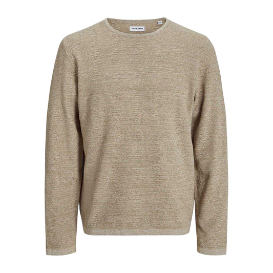 Coriander - Front - Jack And Jones Mens Flat Knit Crew Neck Pullover