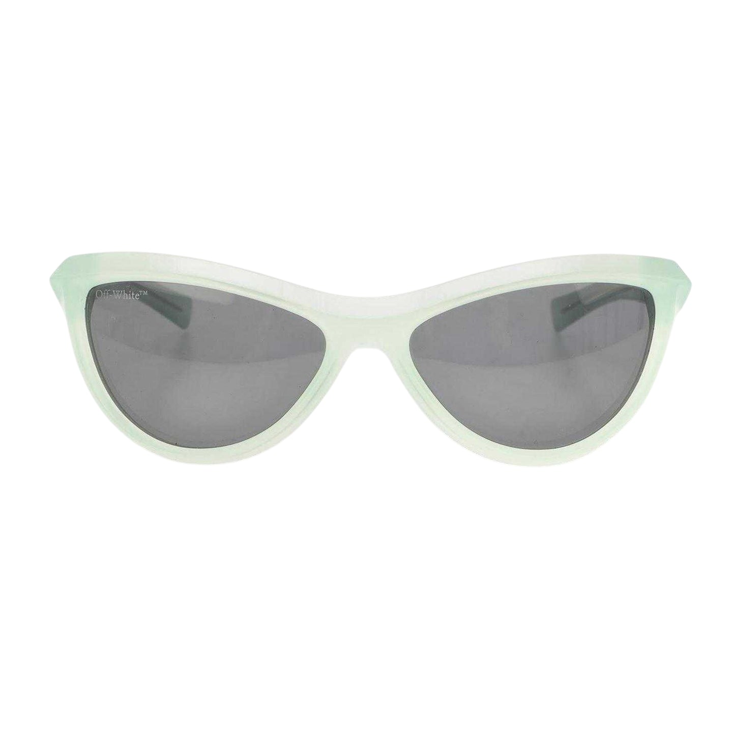 Teal-Dark Grey - Front - Off White Atlanta Cat Eye Sunglasses