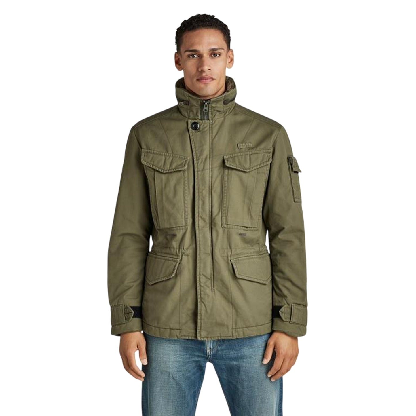 Olive - Side - G-Star Mens Pad Field Jacket