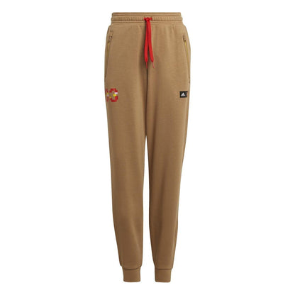 Brown - Front - Adidas Childrens-Kids Classic Lego Jogging Bottoms