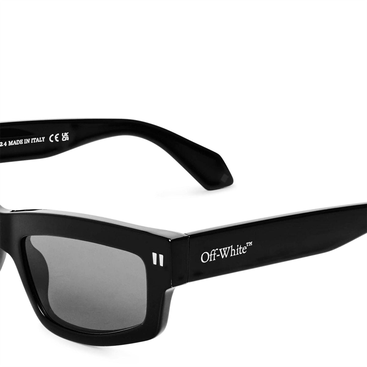 Black-Dark Grey - Back - Off White Miramar Tortoise Shell Sunglasses
