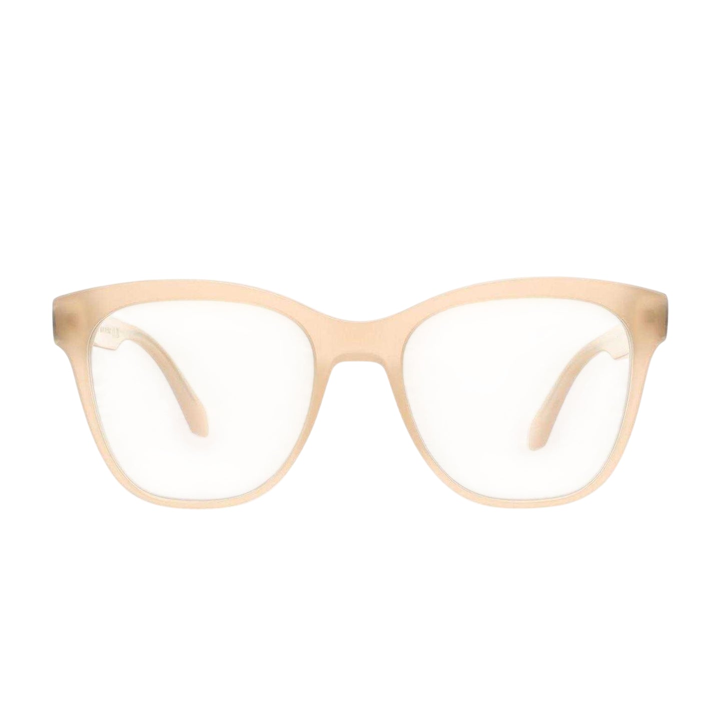 Beige-Blue - Front - Off-White Style Sun Square Sunglasses