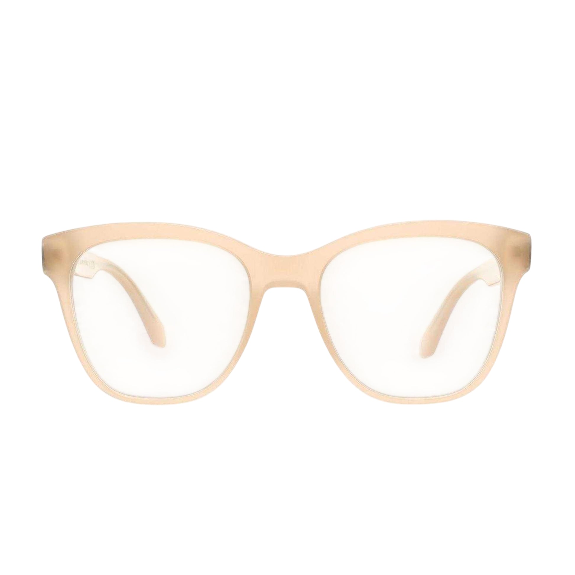 Beige-Blue - Front - Off-White Style Sun Square Sunglasses