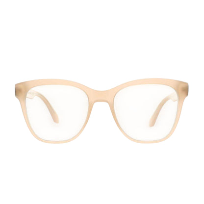 Beige-Blue - Front - Off-White Style Sun Square Sunglasses