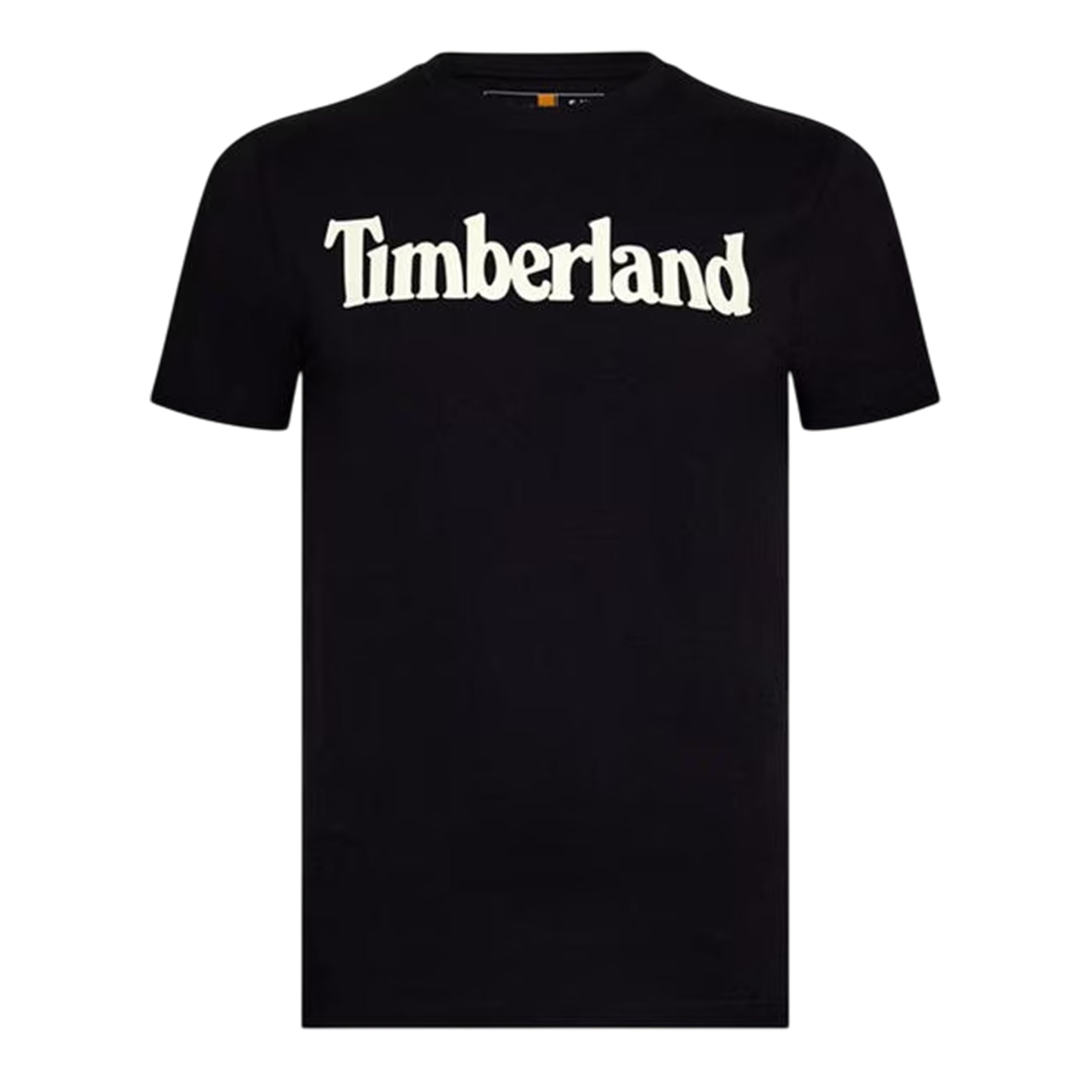 Black - Front - Timberland Womens-Ladies Logo Crew Neck Short-Sleeved T-Shirt