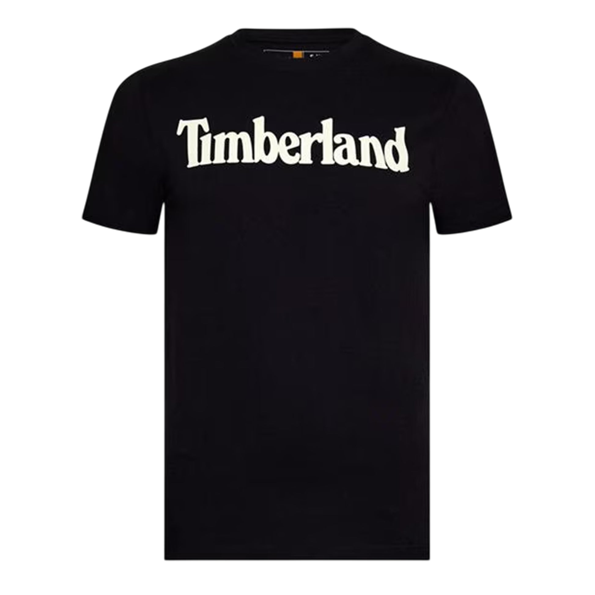 Black - Front - Timberland Womens-Ladies Logo Crew Neck Short-Sleeved T-Shirt