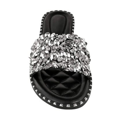 Black - Back - Where´s That From Womens-Ladies Bella Flat Slides