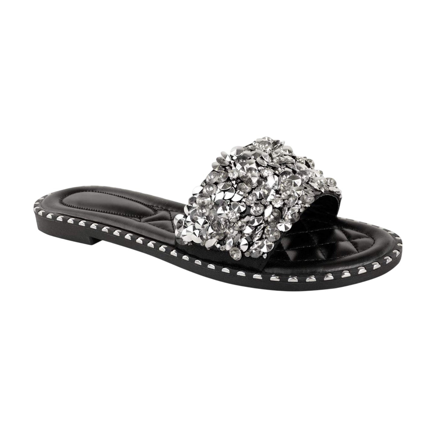 Black - Front - Where´s That From Womens-Ladies Bella Flat Slides