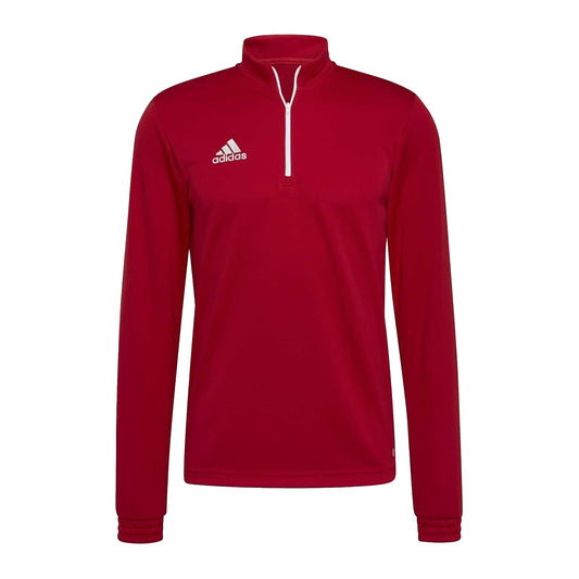 Team Power Red - Front - Adidas Mens Funnel Neck Sweatshirt