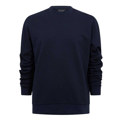 Navy - Front - Lyle & Scott Mens Twill Crew Neck Sweatshirt