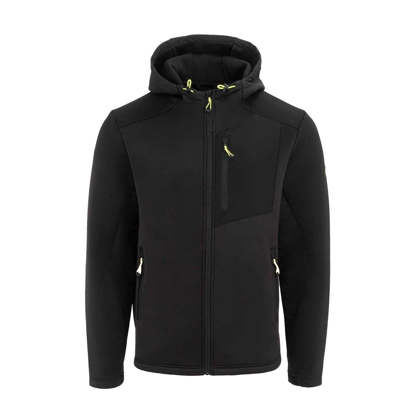 Black - Front - Dunlop Mens Hybrid Fleece Jacket