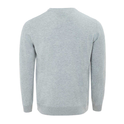 Grey Marl - Back - Giorgio Mens Polyester V Neck Jumper