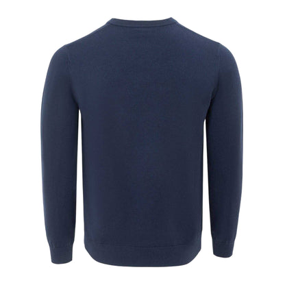 Navy - Back - Giorgio Mens Polyester V Neck Jumper