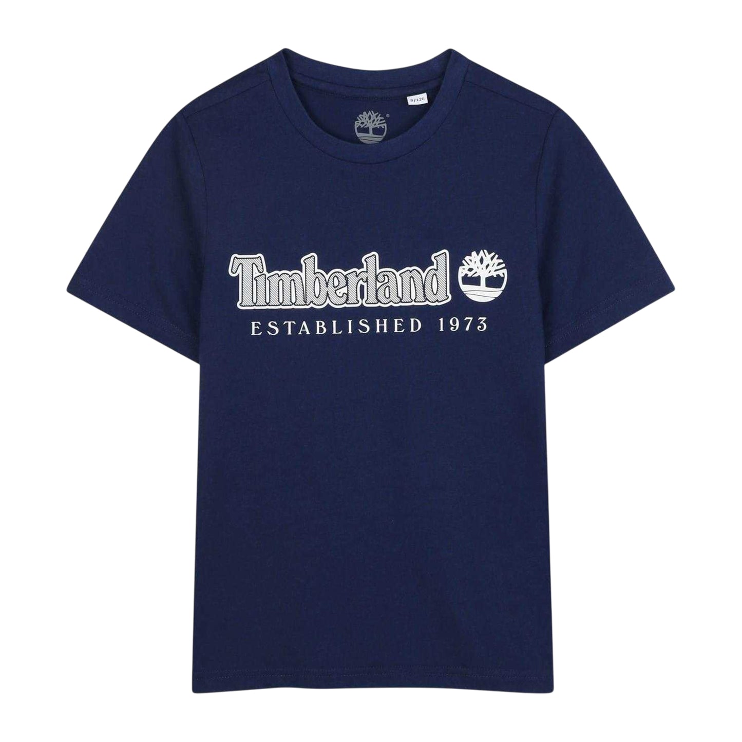 Navy - Front - Timberland Childrens-Kids Established 1973 Logo T-Shirt