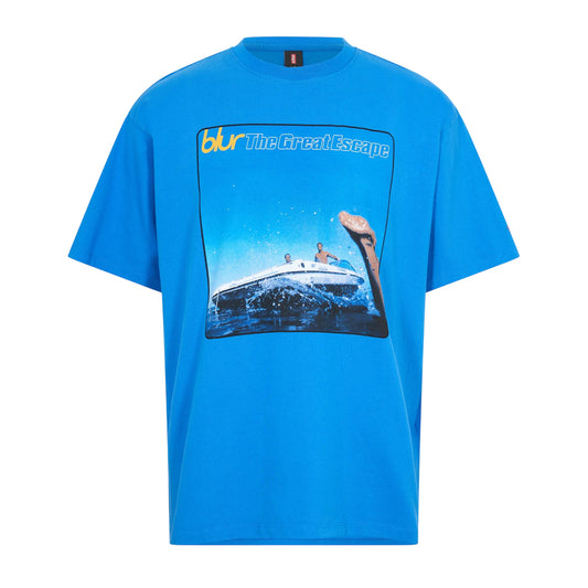 True Blue - Front - Levis Unisex Adult The Great Escape Blur Regular T-Shirt