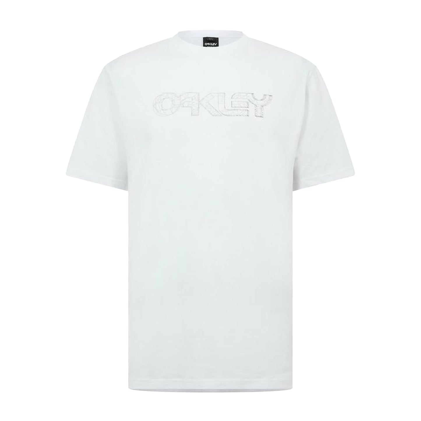 White - Front - Oakley Mens Wire B1B Logo Regular T-Shirt