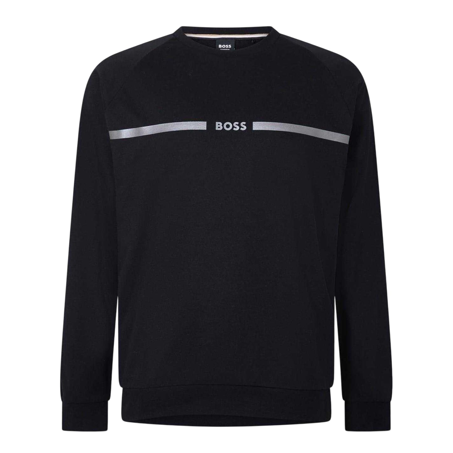 Black - Front - Boss Mens Logo Sweatshirt