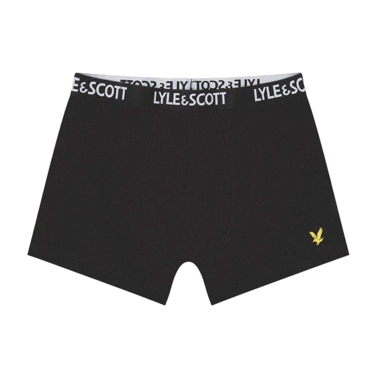 Black - Back - Lyle & Scott Boys Underwear (Pack of 3)