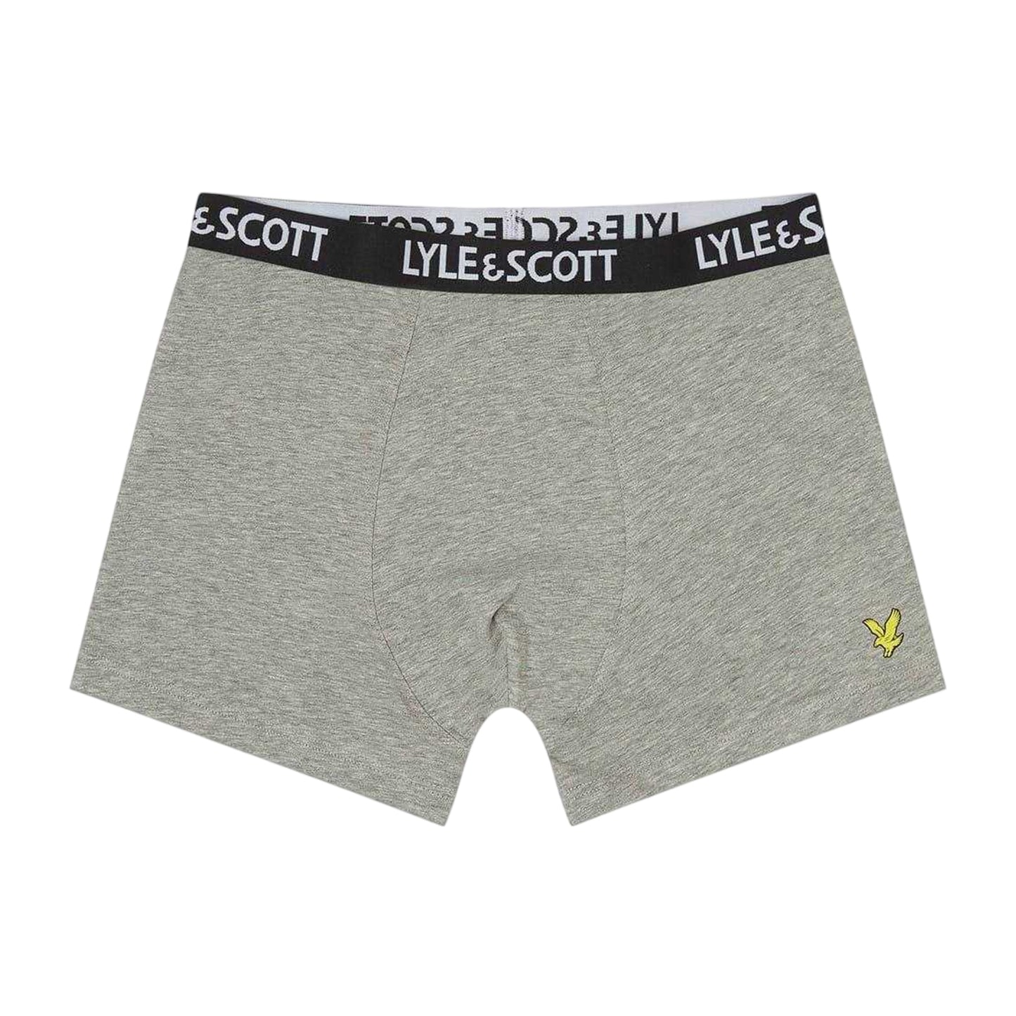 Navy-Grey-White - Back - Lyle & Scott Boys Underwear (Pack of 3)
