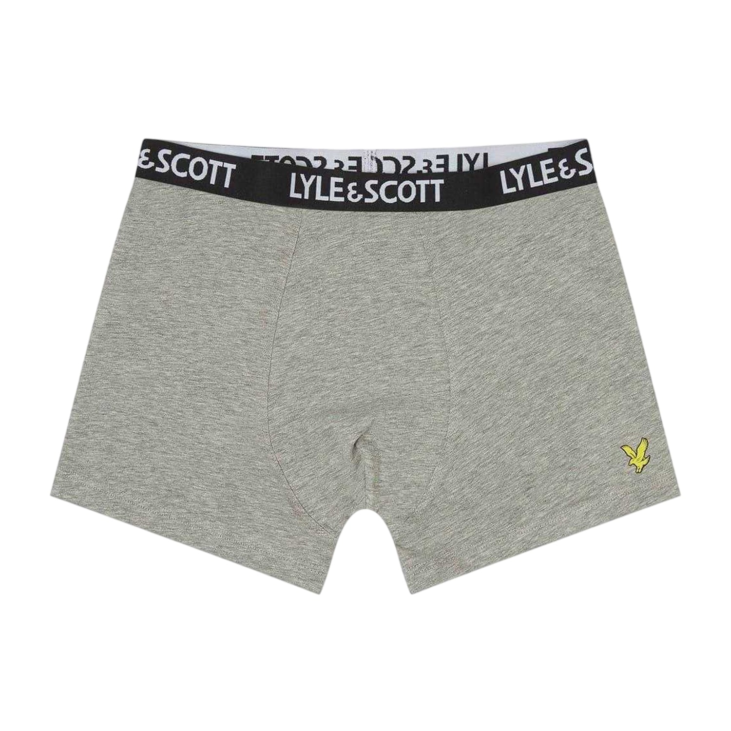 Navy-Grey-White - Back - Lyle & Scott Boys Underwear (Pack of 3)
