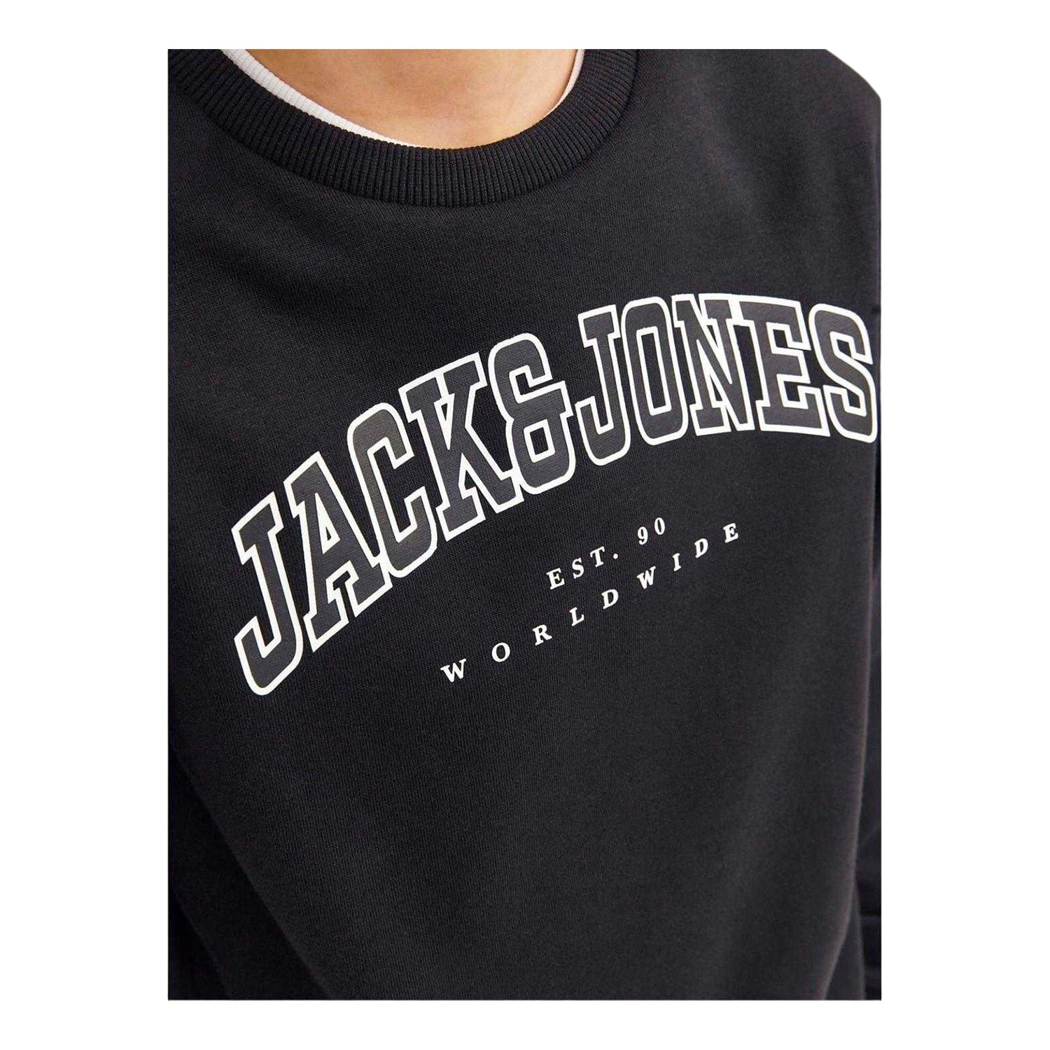 Black - Lifestyle - Jack And Jones Boys Varsity Long-Sleeved Sweatshirt