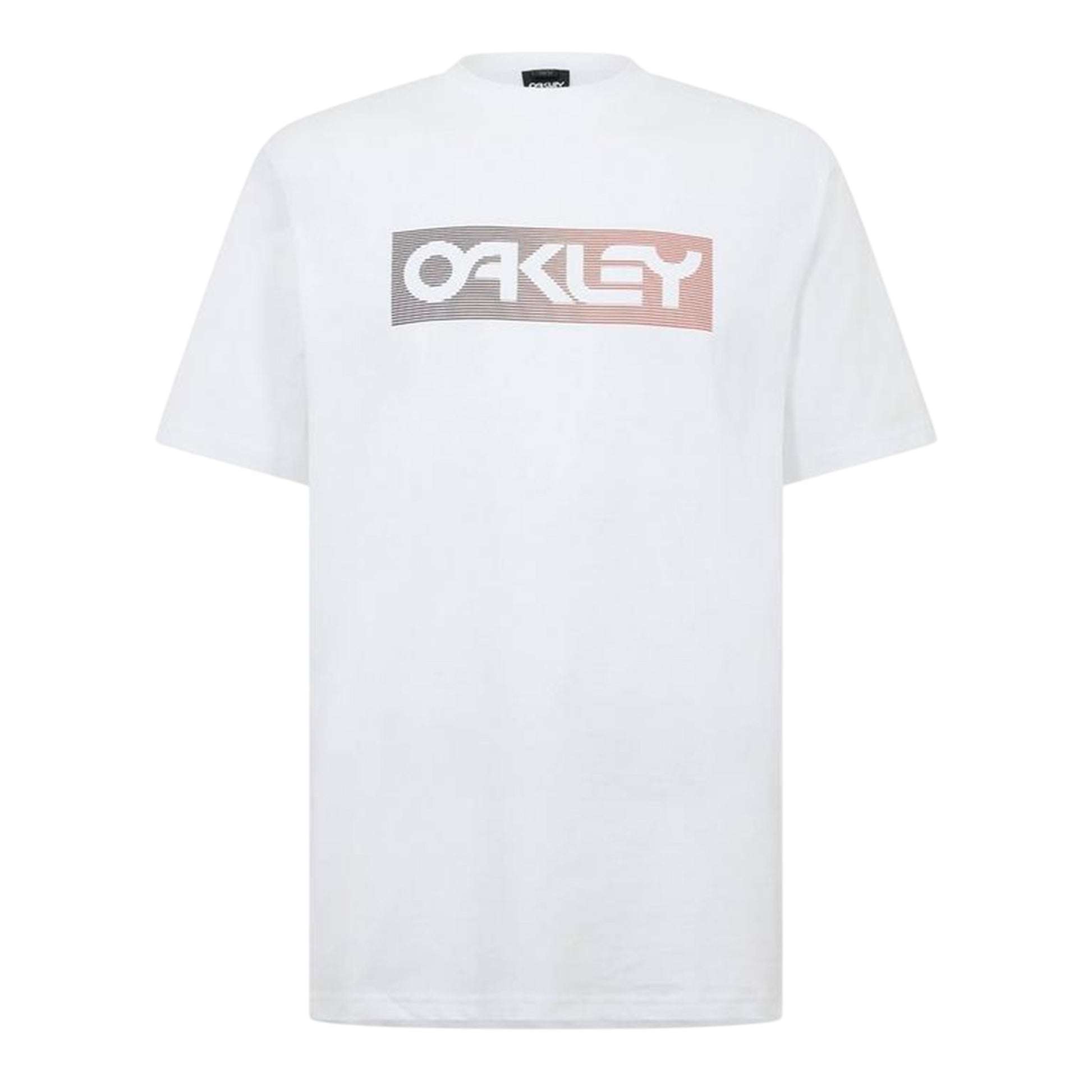 White - Front - Oakley Mens Dual Logo Soft Touch Regular T-Shirt