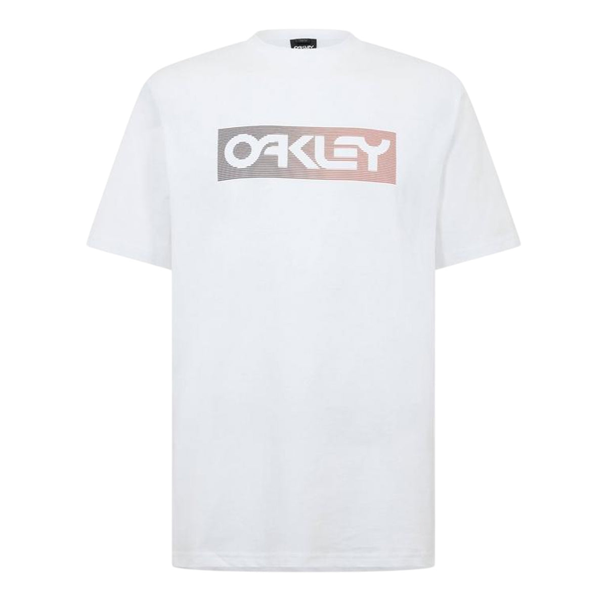 White - Front - Oakley Mens Dual Logo Soft Touch Regular T-Shirt