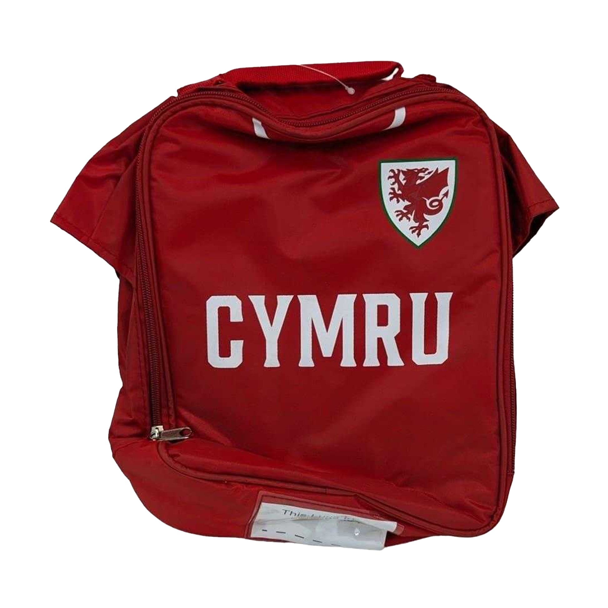 Red - Front - Wales RU Rugby Lunch Bag