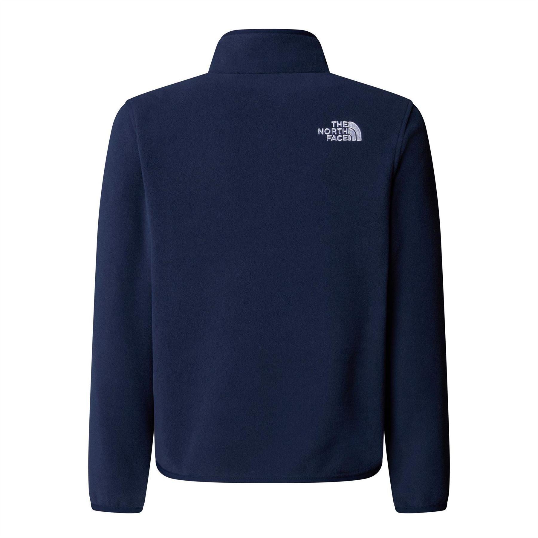 Navy - Back - The North Face Childrens-Kids Logo Fleece Top