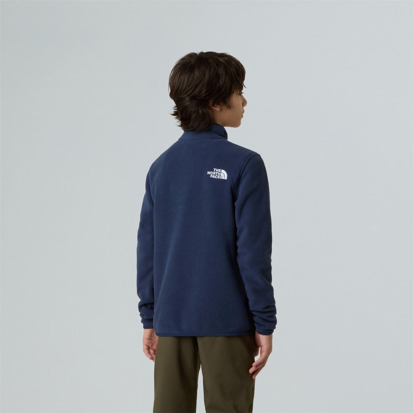 Navy - Lifestyle - The North Face Childrens-Kids Logo Fleece Top