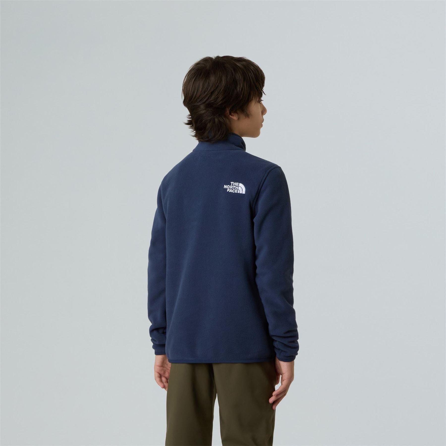 Navy - Lifestyle - The North Face Childrens-Kids Logo Fleece Top